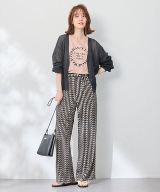 ANY メッシュカーディガン チャコール