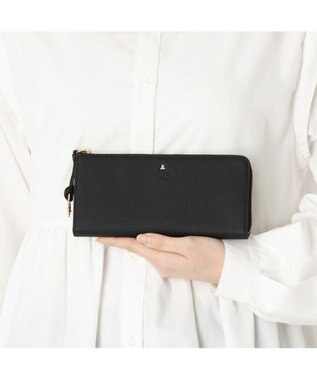 LANVIN en Bleu カルノ Lファスナー長財布 ブラック