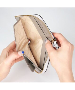 PELLE BORSA L字ファスナーミニ財布 Fine Goods フィーネグッズ 5444 アイスグレー