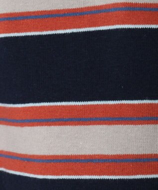 Green Parks エムブレム刺繍ショートボーダーカットソー Navy