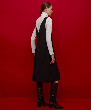 BEIGE， 【S-size】MALHER / ジャンパードレス Black