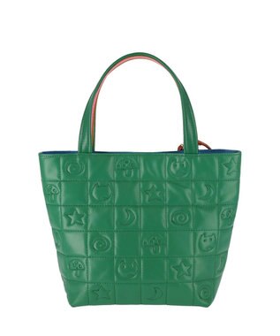 tsumori chisato CARRY ネコキルティング ハンドバッグ ミニバッグ グリーン
