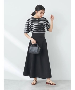 earth music&ecology バックレースアップスカート Black