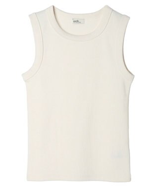 earth music&ecology リブタンクトップ Ivory