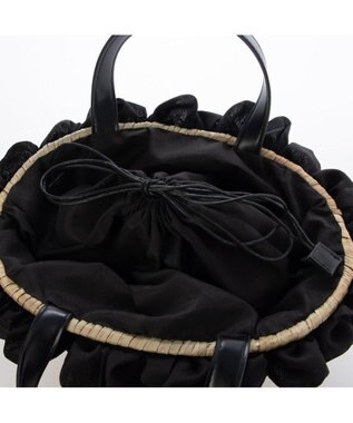 UNBILLION カシュカシュ cachecache / フリルカゴバッグ ブラック