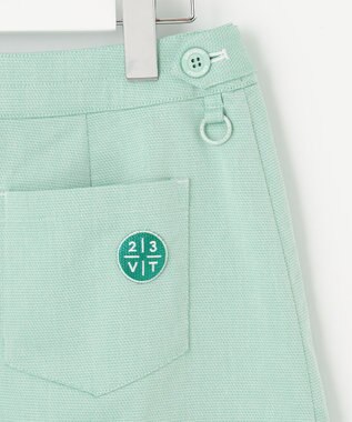 23区GOLF 【WOMEN】ハイパワーストレッチ シフォンコンビ スカート ピーコックグリーン系