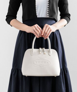 TOCCA CRESTA LEATHER POCHETTE ポシェット アイボリー系