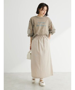 Green Parks ・ＥＬＥＮＣＡＲＥ　ＤＵＥ　２ｗａｙメッシュカーディガン Khaki