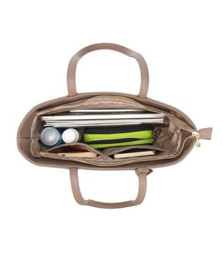 style code 【MERCURYDUO/マーキュリーデュオ】レニス　チャーム付きシンプルラージトートバッグ ベージュ