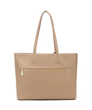 style code 【MERCURYDUO/マーキュリーデュオ】レニス　チャーム付きシンプルラージトートバッグ ベージュ