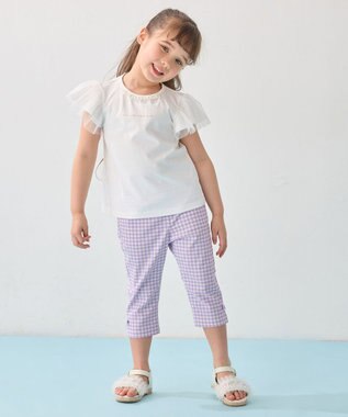 ANY KIDS ひんやりクール パールTシャツ オフホワイト