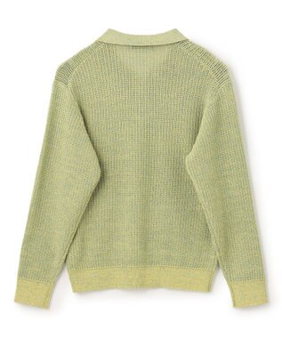 UNFILO MENS メッシュ ニットポロ [24年春夏商品] イエロー