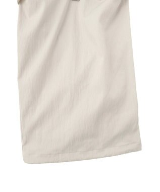 Green Parks 表面感サテンタックパンツ Gray Beige