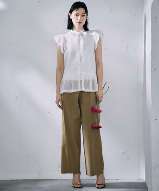 自由区 【カトリエムブーケ】Expression delicate ボウタイチュールトップス オフ