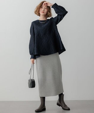 23区 レザー スタッズ ショルダーバッグ ブラック系