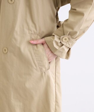 MOONBAT 【撥水】LIGNAGGIO ベルト付トレンチコート ベージュ