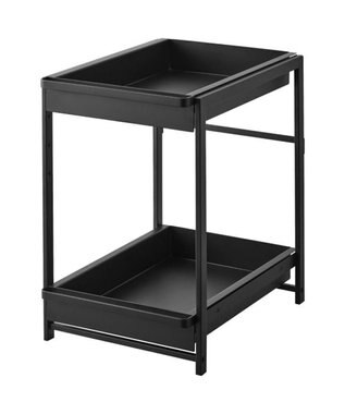 tower シンク下スライドラック タワー 2段 ブラック ブラック