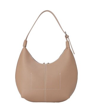 Green Parks ワンハンドルハーフムーンショルダーバッグ Beige