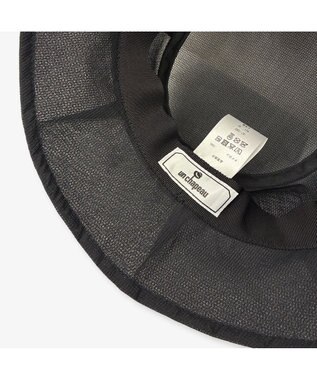 林八百吉商店 un chapeau　フリルハット ブラック