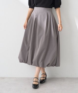 earth music&ecology バルーンスカート Charcoal Gray