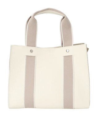 Green Parks ・Ｃｕーｓｈｕｔ　テープハンドルスクエアトート Ivory