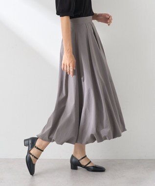 earth music&ecology バルーンスカート Charcoal Gray