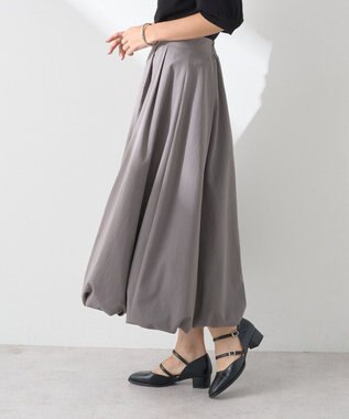 earth music&ecology バルーンスカート Charcoal Gray