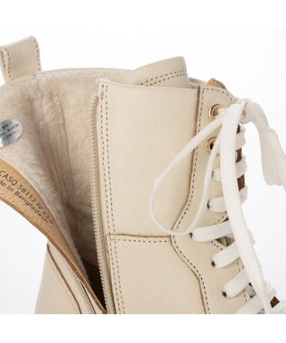MODE ET JACOMO <carino>厚底レースアップブーツ アイボリー