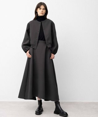 NAVE 【Nave】トリプルクロス  ショートジャケット チャコール系