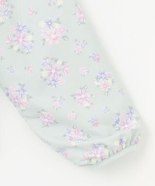 ANY KIDS 裾ペプラム 花柄 ブルゾン ミント系