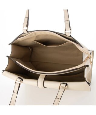 UNBILLION cachecache WEB限定ヒネリディテールA4トートバッグ アイボリー