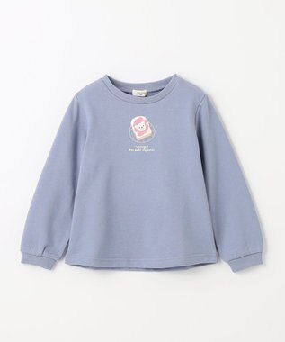 ANY KIDS 【春まで主役】アニマル発泡プリントトレーナー サックスブルー