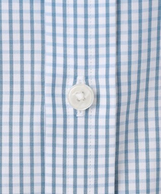 GOTAIRIKU 【形態安定】PREMIUMPLEATS_スモールワイドカラー 通年ドレスシャツ（チェック） サックスブルー系4