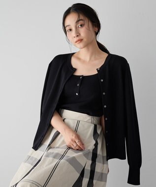 YECCA VECCA [UVカットマシンウォッシャブル]アンサンブルニット