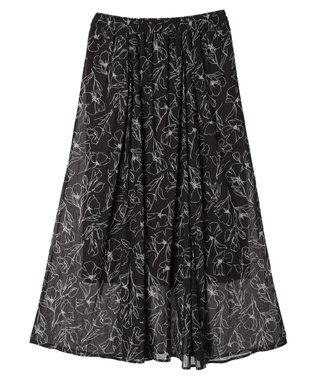 Green Parks サラフレギャザースカートII Flower