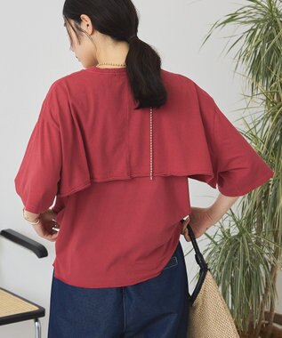 AMERICAN HOLIC レイヤード風加工Ｔシャツ Red