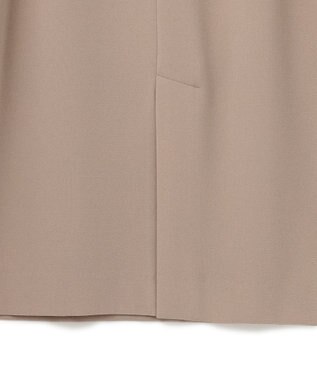BEIGE， 【セットアップ対応】CINDY / 配色ライン クルーネックドレス Taupe x White