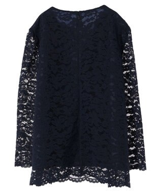 Green Parks ｅｆ－ｄｅ　レースクルーネックブラウス Dark Navy