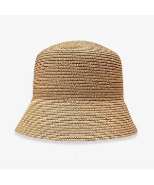 林八百吉商店 un chapeau  スカーフ付ペーパーハット ナチュラル