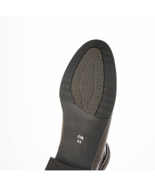 ing <ing>【撥水革】ベルトデザインフラットショートブーツ オーク