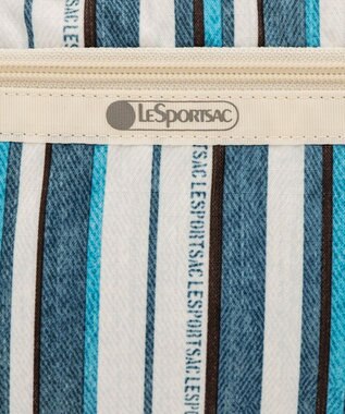 LeSportsac COSMETIC CLUTCH/ティールグリーンストライプ ティールグリーンストライプ