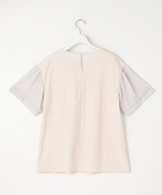 自由区 【WEB限定カラーあり】【UVカット・吸水速乾・洗える】ツイストプレーンラッフルスリーブ カットソー シャンパンベージュ