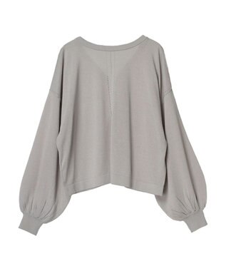 earth music&ecology シアーカーディガン Gray