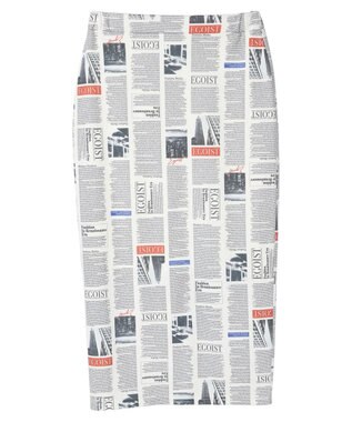 Green Parks ＥＧＯＩＳＴ　マガジンプリントスカート Off White