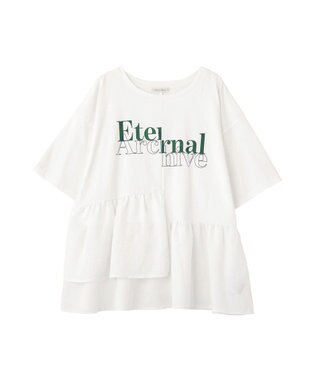 Green Parks アソート柄ドッキングプルオーバー White