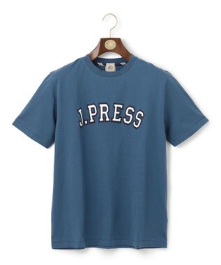 J.PRESS MEN アーチロゴ Tシャツ ブルー系