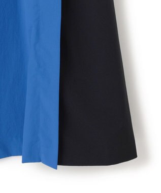 ICB 【接触冷感・UVカット・洗える】RENUソフトタイプライター バイカラーワンピース ブルー×ブラック系