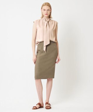 BEIGE， 【WEB＆一部店舗限定】ZEKOLVA / ボウタイブラウス Taupe