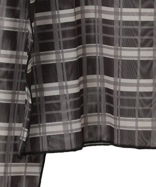 earth music&ecology シアーチェックプルオーバー Black