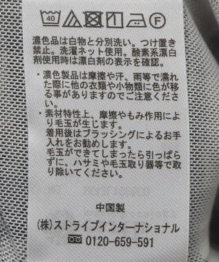 earth music&ecology シアーチェックプルオーバー Black